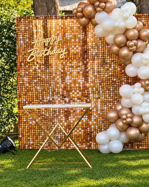 Decoración de cumpleaños con globos